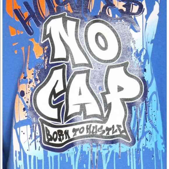 NWOT 3 Forty INC Royal Blue Hustler No Cap Shirt size L - Picture 5 of 8